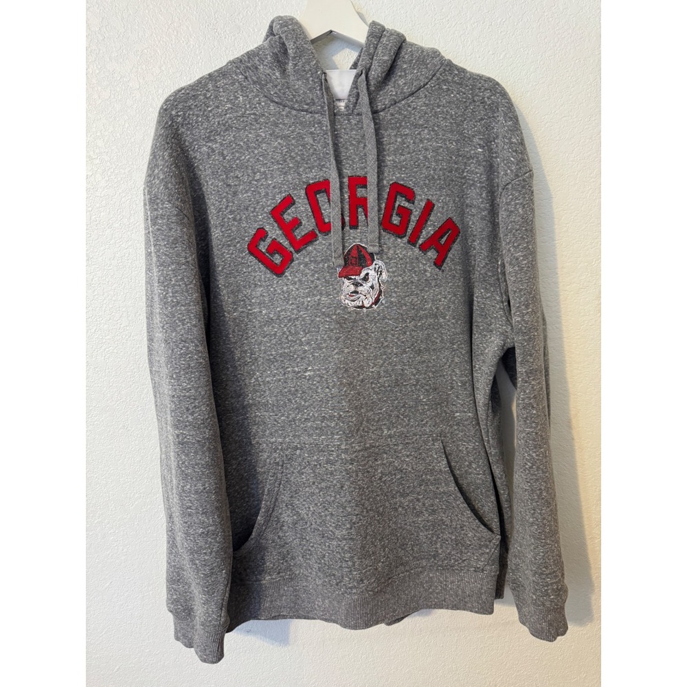 Champion Georgia Bulldogs Hoodie Sweatshirt Gray Heather Mens XL NCAA College